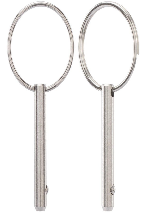 OIIKI 2 Pack Quick Release Pins, Diameter 3/16 inch(5mm), Usable Length: 0.95inch(24mm) ,Full 316 Stainless Steel Marine Hardware Bimini Top Pin for Ship Outfitting/Shipbuilding - Image 1