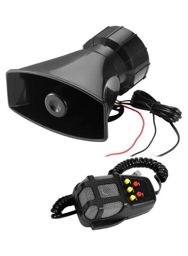 MUNTAQI 7-Sound Loud Car Warning Alarm Police Fire Siren Air Horn PA Speaker 12V 100W - Image 2