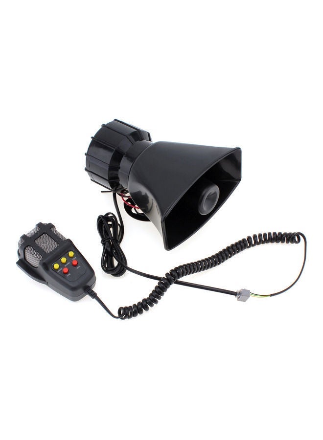 MUNTAQI 7-Sound Loud Car Warning Alarm Police Fire Siren Air Horn PA Speaker 12V 100W - Image 4