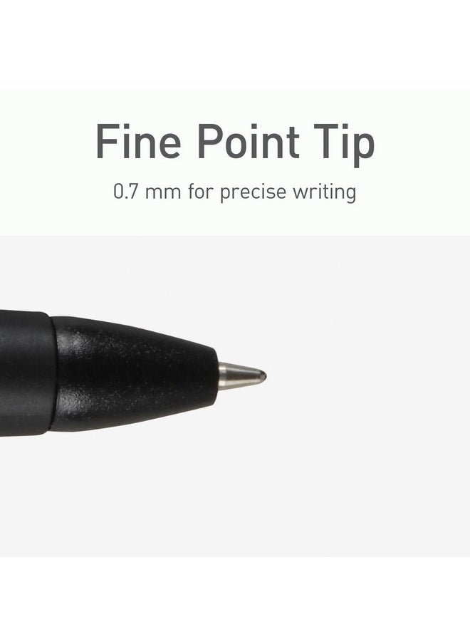 Pentonic Br-T Retractable Ballpoint Pens, 18 Count, Black Ink, 0.7 Mm Fine Point, Smooth Writing For Journaling, Office & School (Pen12124)  - Image 4