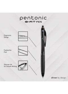 Br-T Retractable Ballpoint Pens, 18 Count, Black Ink, 0.7 Mm Fine Point, Smooth Writing For Journaling, Office & School (Pen12124) - pzsku/ZB05D55AEDC22573D0B03Z/45/_/1731926364/394a439d-0f45-4241-8ded-20b1213a92fd