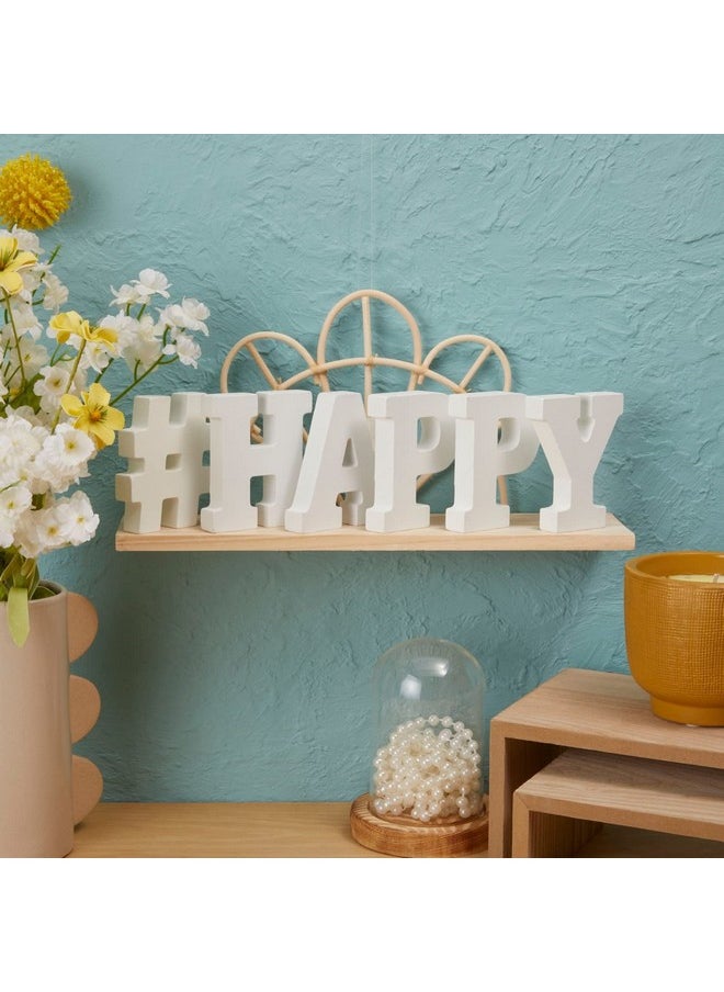 Juvale - 54Piece 3D Wood Letter Alphabet For Table Top White Block Letters For Decor Standing Party Decor Az Marquee Letters 3D Decor For Weddings Birthdays And Home (3 Inch 0.6 Inch Thick) - Image 1