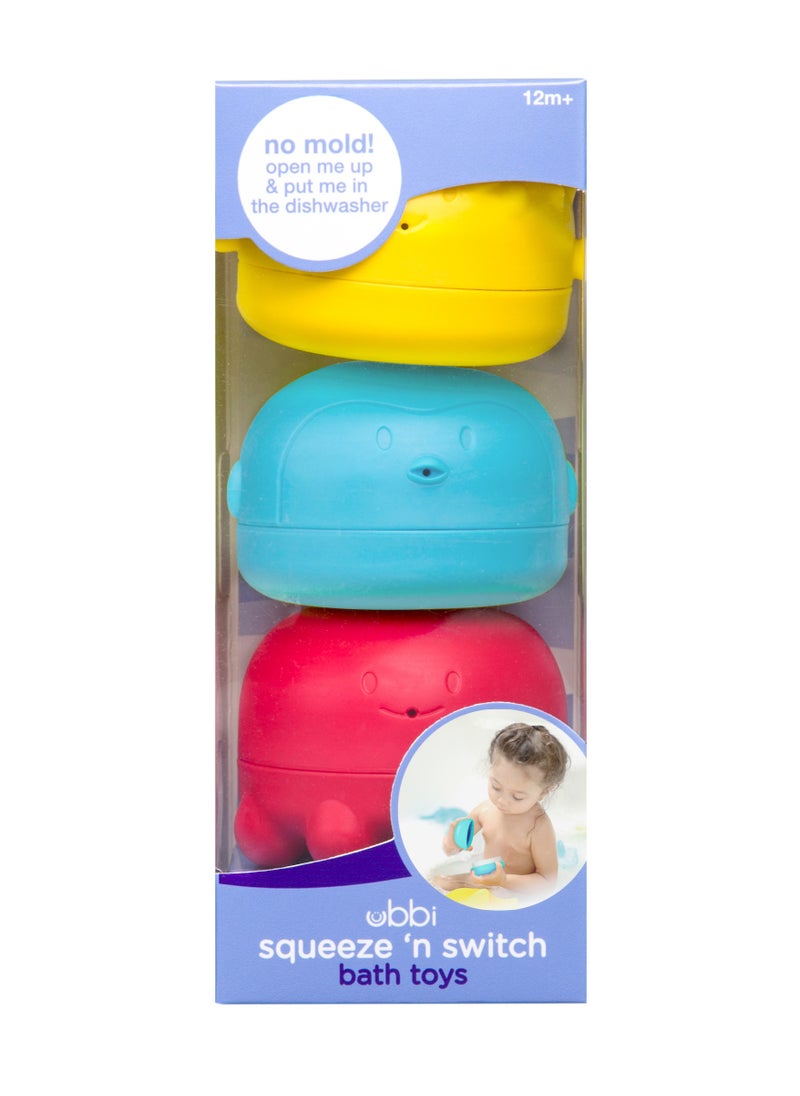 ubbi - Ubbi - Squeeze and Switch Bath Toys  Multi - Image 1
