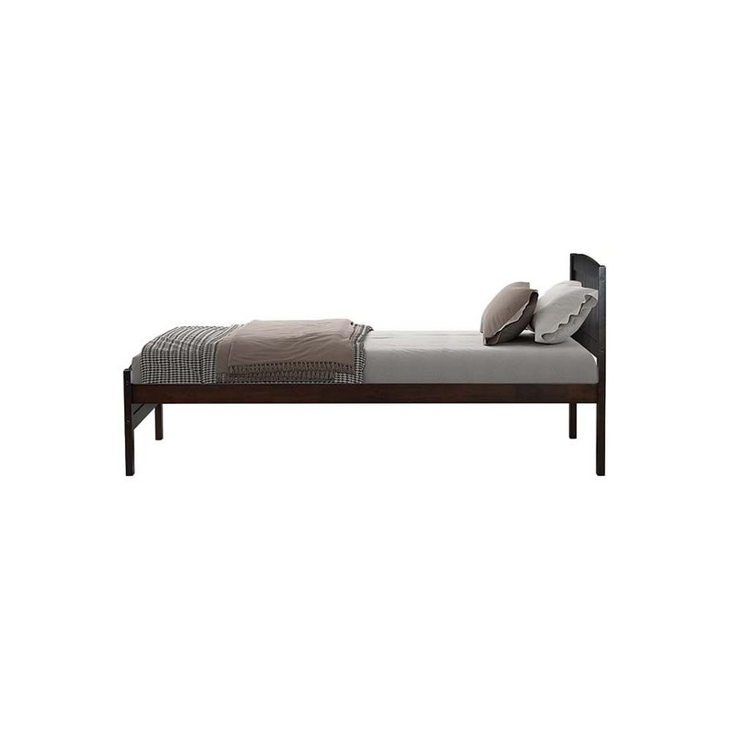 DANUBE HOME Derby Haven V2 90x200 Solid Wood Single Bed | Modern Design Wooden Young Bed Frame Furniture | Comfortable Bed (Mattress Not Included) - Espresso - Image 5