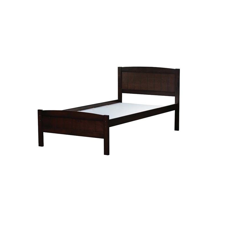 DANUBE HOME Derby Haven V2 90x200 Solid Wood Single Bed | Modern Design Wooden Young Bed Frame Furniture | Comfortable Bed (Mattress Not Included) - Espresso - Image 3