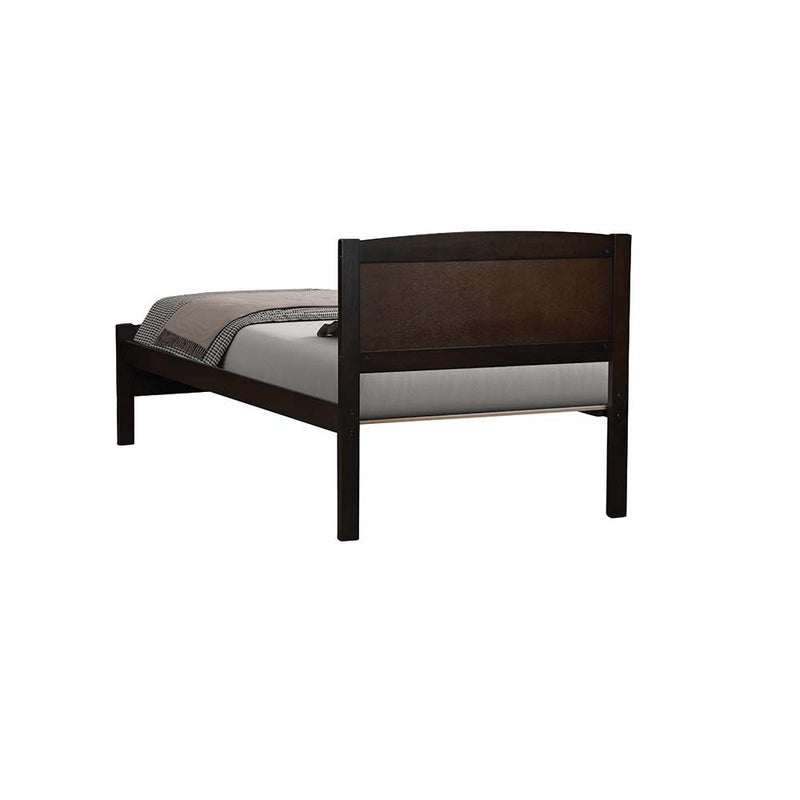 DANUBE HOME Derby Haven V2 90x200 Solid Wood Single Bed | Modern Design Wooden Young Bed Frame Furniture | Comfortable Bed (Mattress Not Included) - Espresso - Image 4