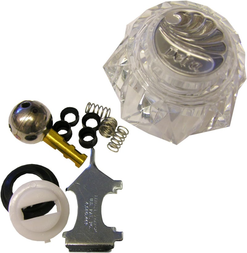 01-9341 Delta Acrylic Single Handle Trim Set