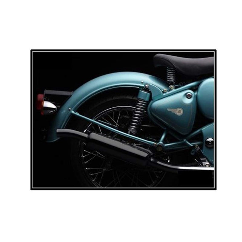 OZANGO Bike Angular Empty Free Flow Bullet Exhaust Silencer Black Suitable BS3 & BS4 Model for RE Thunderbird 500 - Image 3