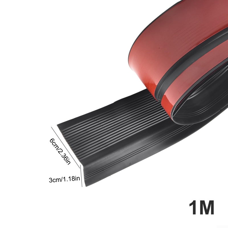 Non Slip Waterproof PVC Stair Nosing Protector Black - Image 5