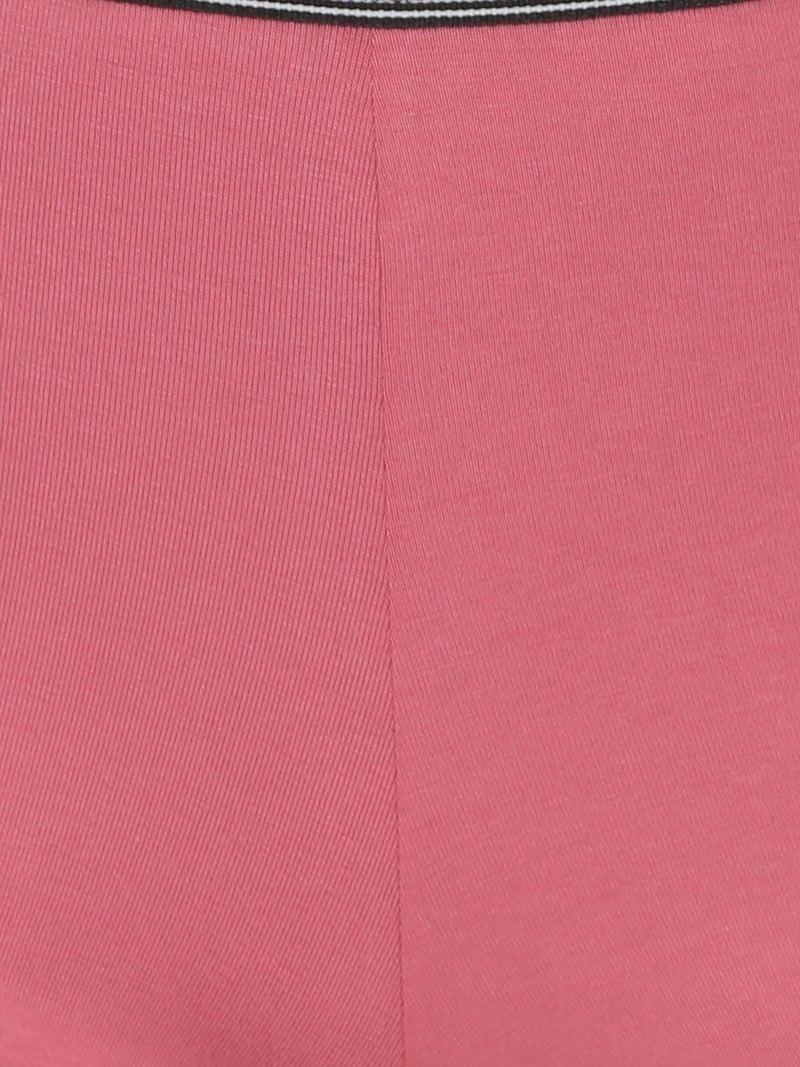 Clovia Women's Cotton Classic Regular Plain/Solid Boy Shorts (Pn2024P22-L_Pink_Large) - Image 5