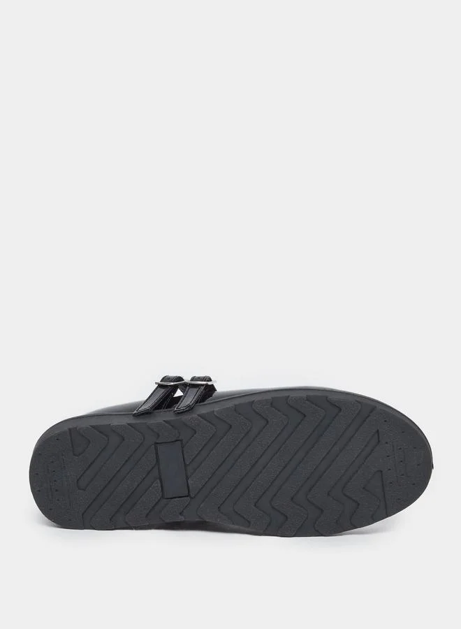 Styli Styli Teen Black Patent Leather Look Mary Jane Shoes