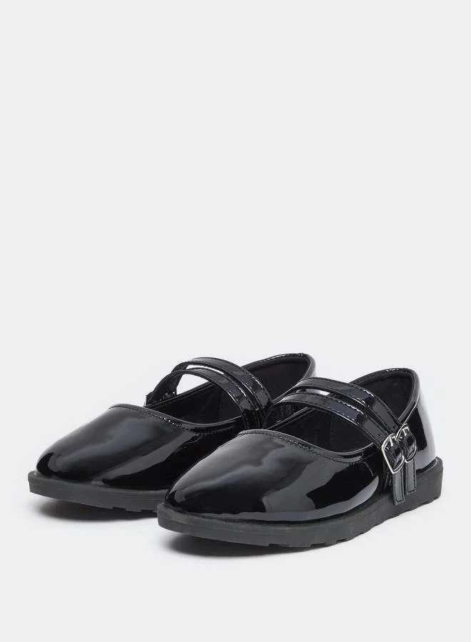 ستايلي Styli Teen Black Patent Leather Look Mary Jane Shoes