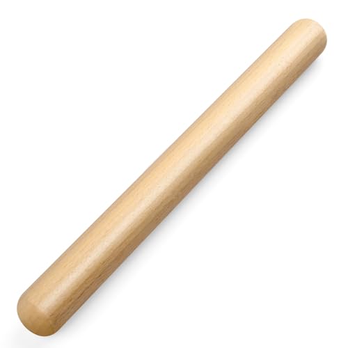 LorisArm 11.5-inch Wooden Rolling Pin for Baking, French Wood Rolling Pin Wood Kitchen Dough Roller for Fondant, Pizza, Pie, Cookie and Pastry - Image 1