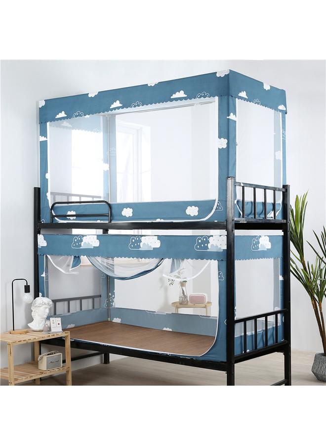 Bluejw Top And Bottom Bunk Of College Student Dormitory Single Iron Frame Bed Mosquito-proof And Dust-proof Top 90cm Bracket Seat Bed Zipper Bedroom Mosquito Net - Image 1