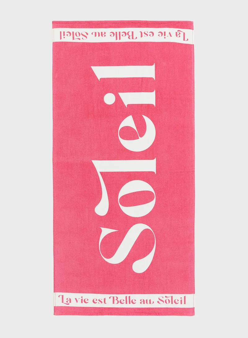H&M Printed Beach Towel-80X165