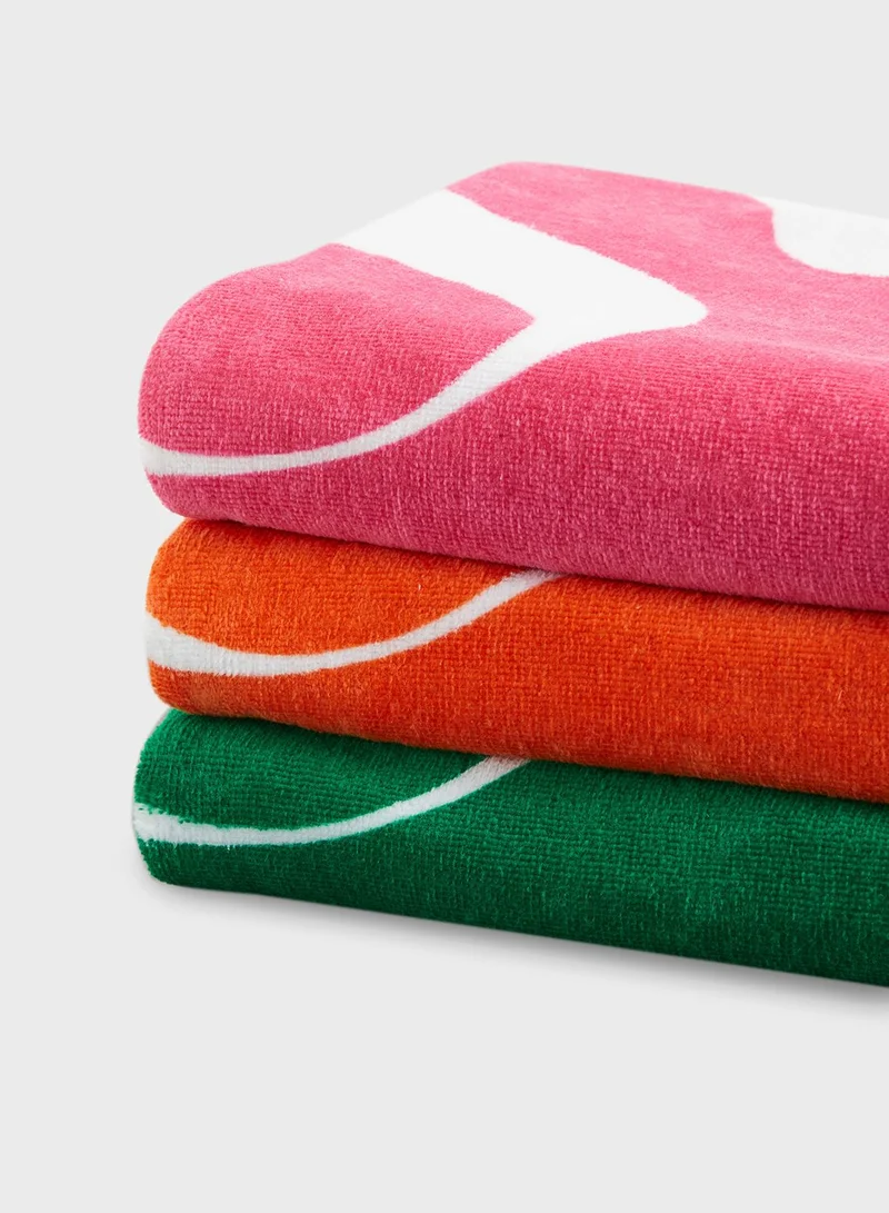 H&M Printed Beach Towel-80X165