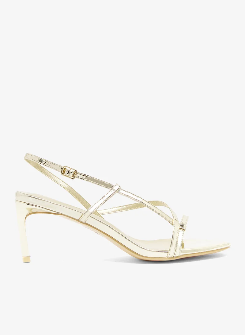 Casual Slingback Heeled Sandals