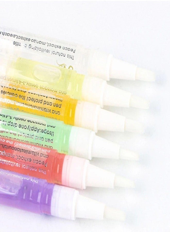 Yimart 4pcs 15 Smell Nail Nutritional Oil Pen Liquid,Nail Cuticle Oil Pen,Nail Oil,Anti-barb Nail Edge Nutritional Oil, Finger Edge Oil,Female Nail Care Tool (Apple, 2ML) - Image 4