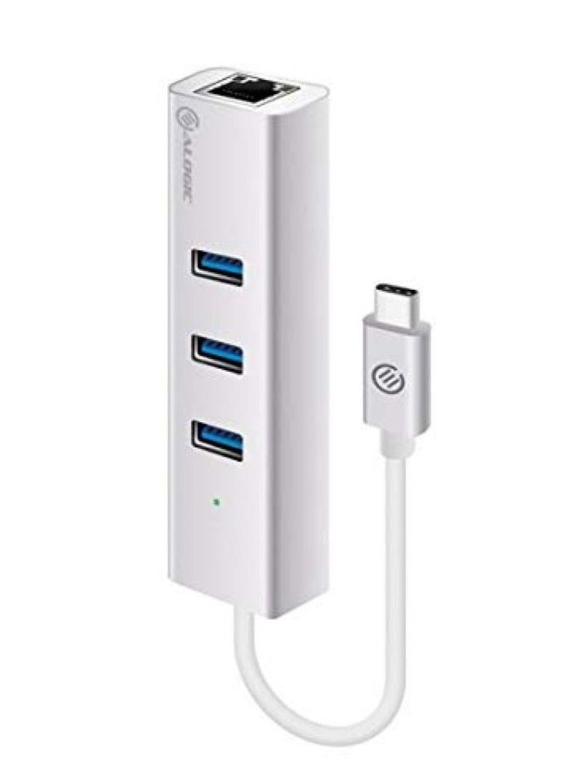 ALOGIC Alogic USB-C to Gigabit Ethernet & 3 Port USB Hub  - Image 1