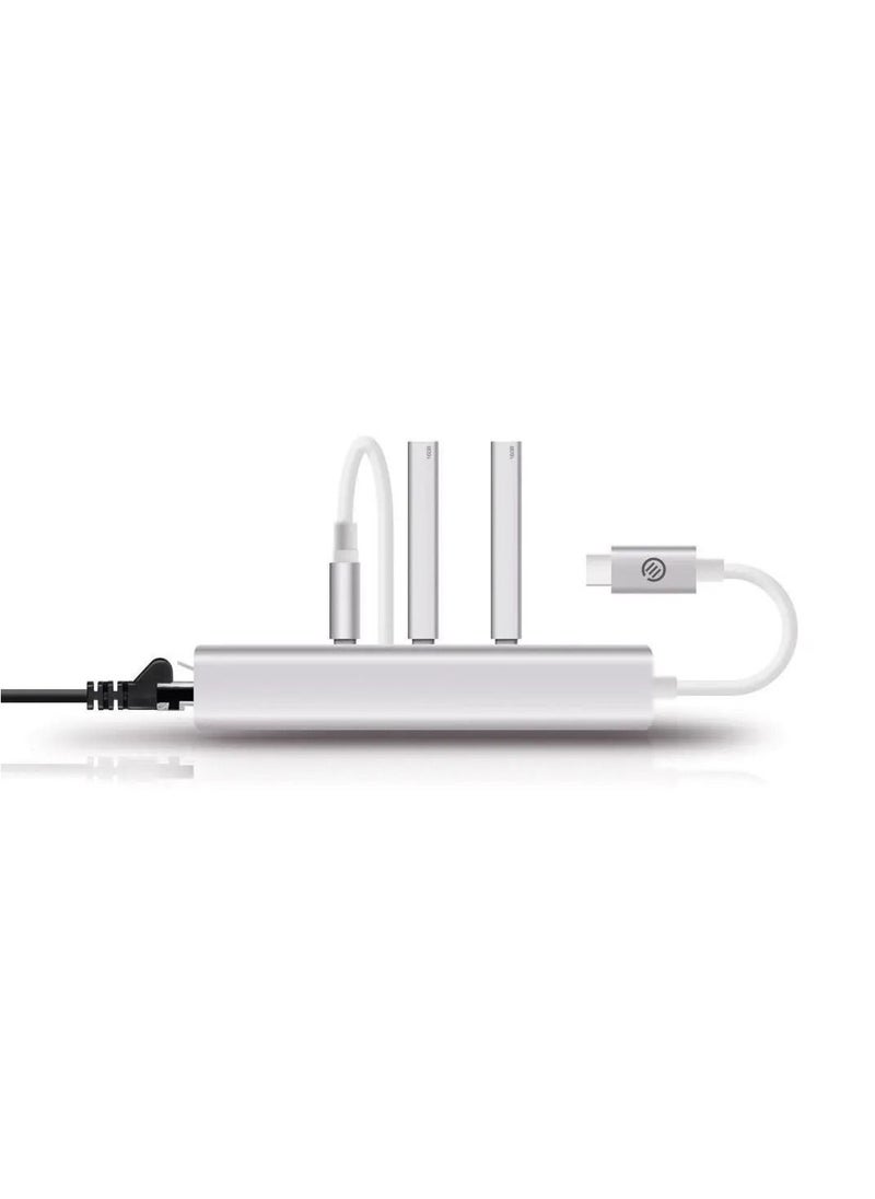ALOGIC Alogic USB-C to Gigabit Ethernet & 3 Port USB Hub  - Image 3