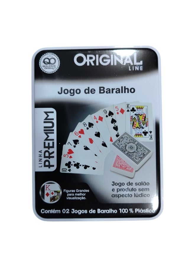 كروت لعب مزدوجة فاخرة بجودة بلاستيكية عالية المتانة – خفيفة الوزن لحماية بطاقات اللعب ومثالية للسفر والاستخدام اليومي - Image 3