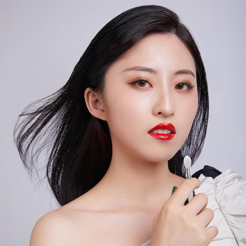 12pcs Silicone Lipstick Brush Set with White Handle, Portable Lip Mask Applicator for Precise Makeup, Cosmetic Lip Brush for Travel and Daily Use - Image 4