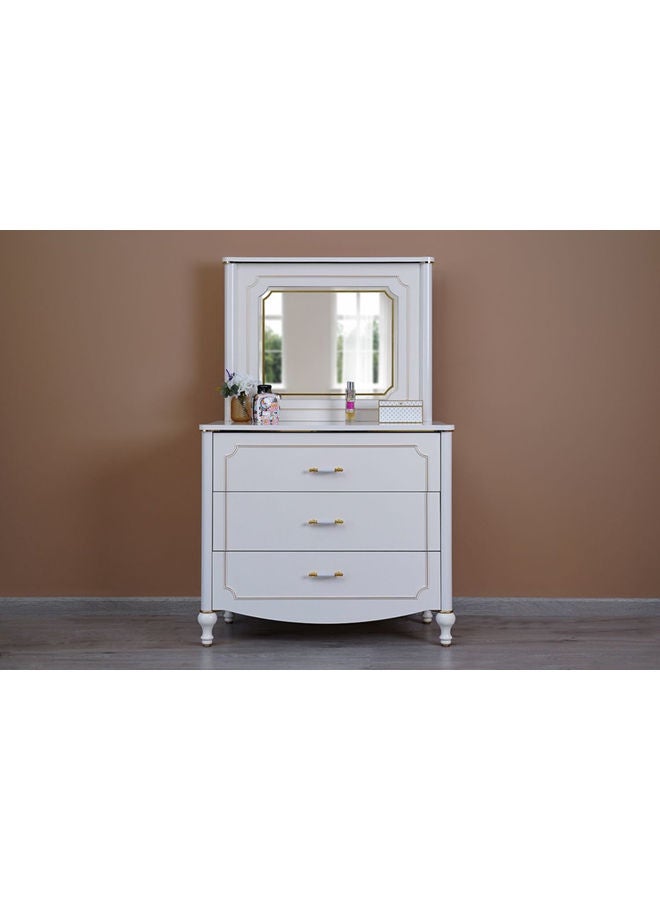 Pan Home Coolplus Kids Dressing Table | Vanity Table | Makeup Table With Mirror Multicolour 99x87x49 cm  - Image 1