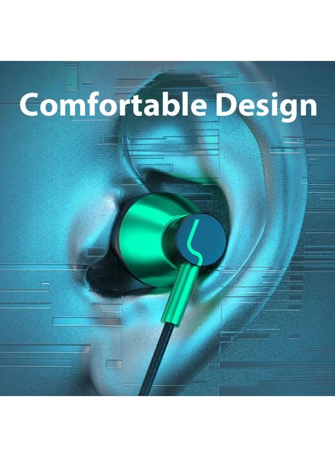 Green Type C Wired Headphones with Microphone for Samsung Galaxy S24 S23 S22 Ultra iPhone 15 16 3 5mm Earphones - Image 4