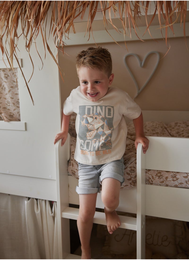 Dirkje Boys Set -Dino T-shirt loose fit & Trousers - Image 1
