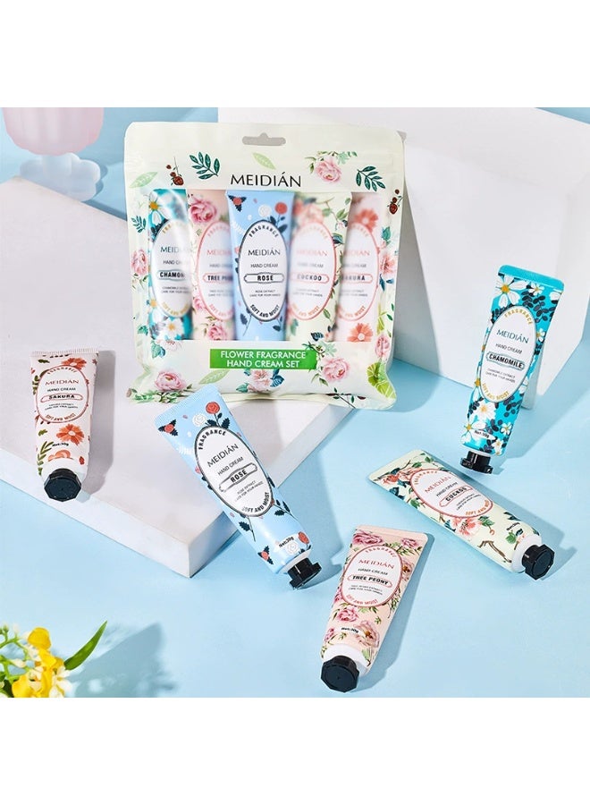 Meidián 5-pack hand cream set with floral scent 30ml*5 - Image 2