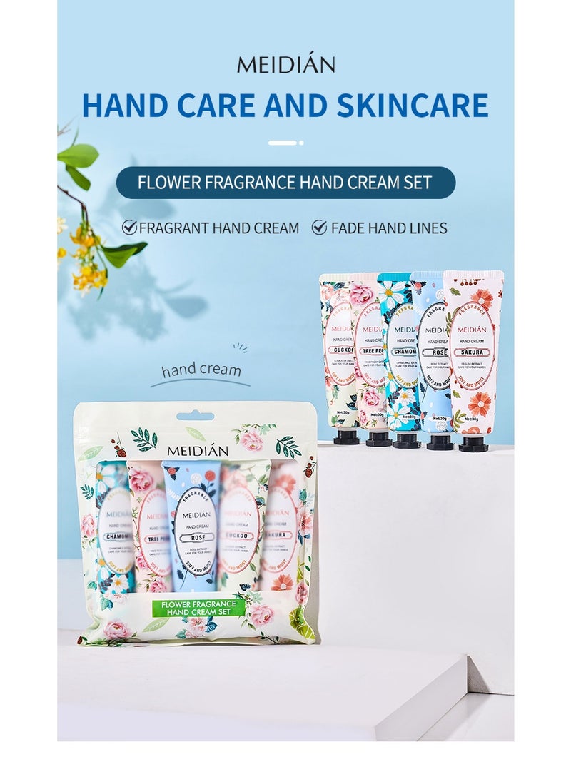 Meidián 5-pack hand cream set with floral scent 30ml*5 - Image 5