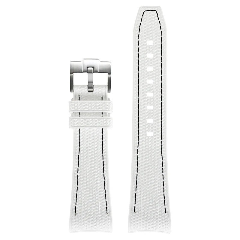 Bluejw Hot Sale 22mm TPU Rubber Watch Strap with Curved Ends – Replacement Band for Swatch & Blancpain 5 OCEANS Watches - Image 1