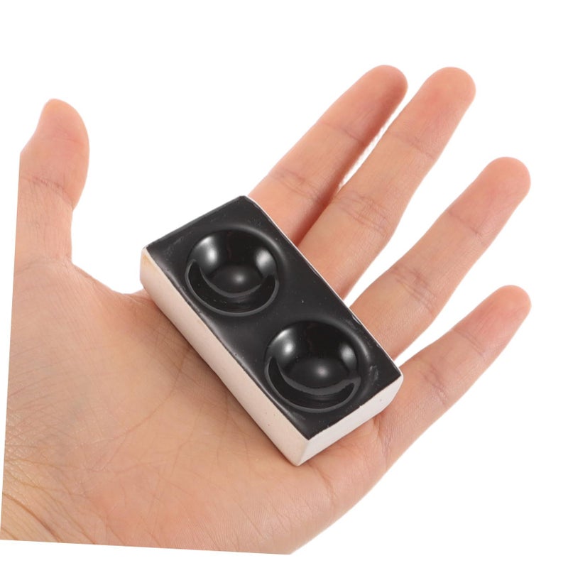 4 Pcs Black Porcelain Spot Plate Chemical Testing Dish Ceramic Plates - Image 5