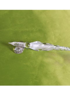 Alissa Vintage Handmade Glass Dip Signature Pen Elegant Crystal Dip Sign Pen Great Gift transparent  - Image 4