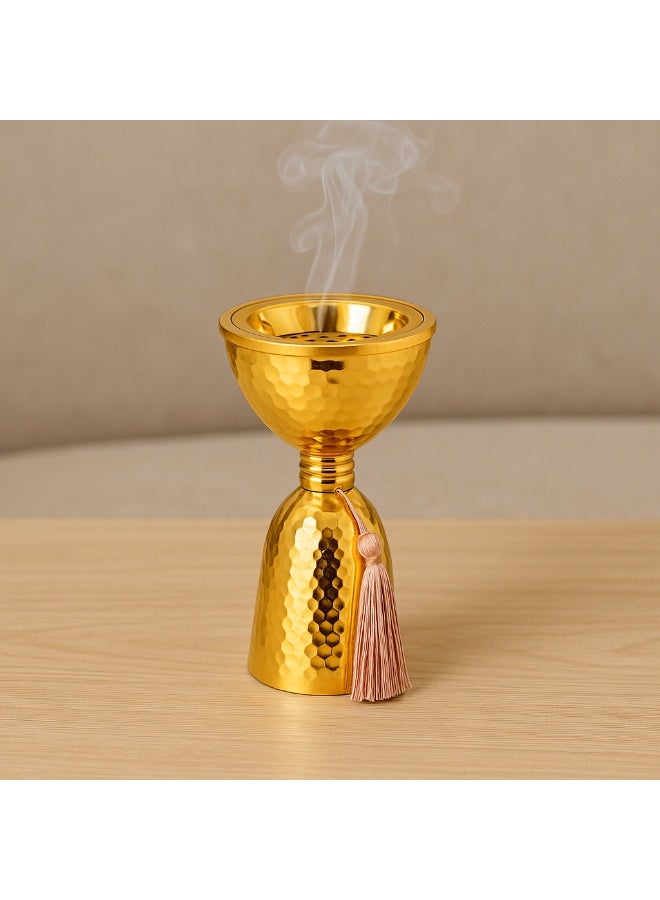 السيف  مبخرة من المعدن باللون الذهبي بديكور راقي و تصميم جميل - Image 1