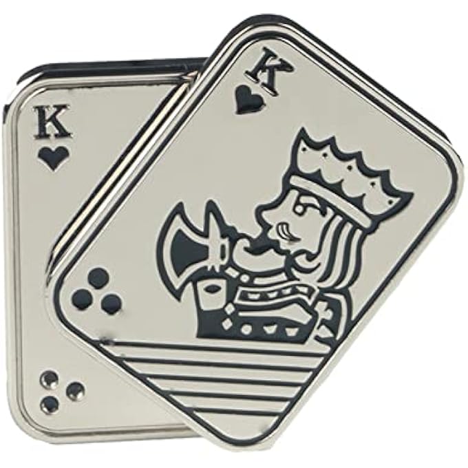 Wercow New Decompression Metal Poker Fidget_SliderManually Rotate Adult Office Decompression Toys to Relieve Pressure, Tabletop Toys for Adults, Love KK - Image 1