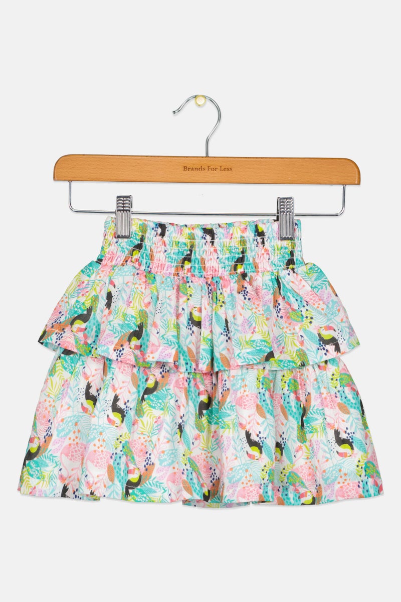 Hamleys تنورة مطبوعة بالكامل للفتيات الصغيرات، متعددة الألوان - Image 1