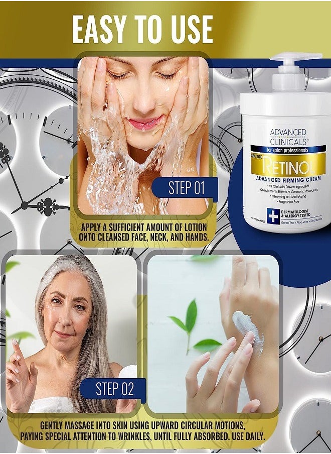Advanced Clinicals - Original Retinol Advanced Firming Cream 454 grams - Image 1