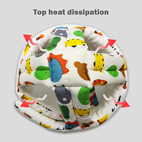 REFLYAWAY Baby Head Protector Baby Helmet for Crawling Walking, No Bumps Safety Head Adjustable Protective Cap for Walking, Playing (Animals) - Image 4