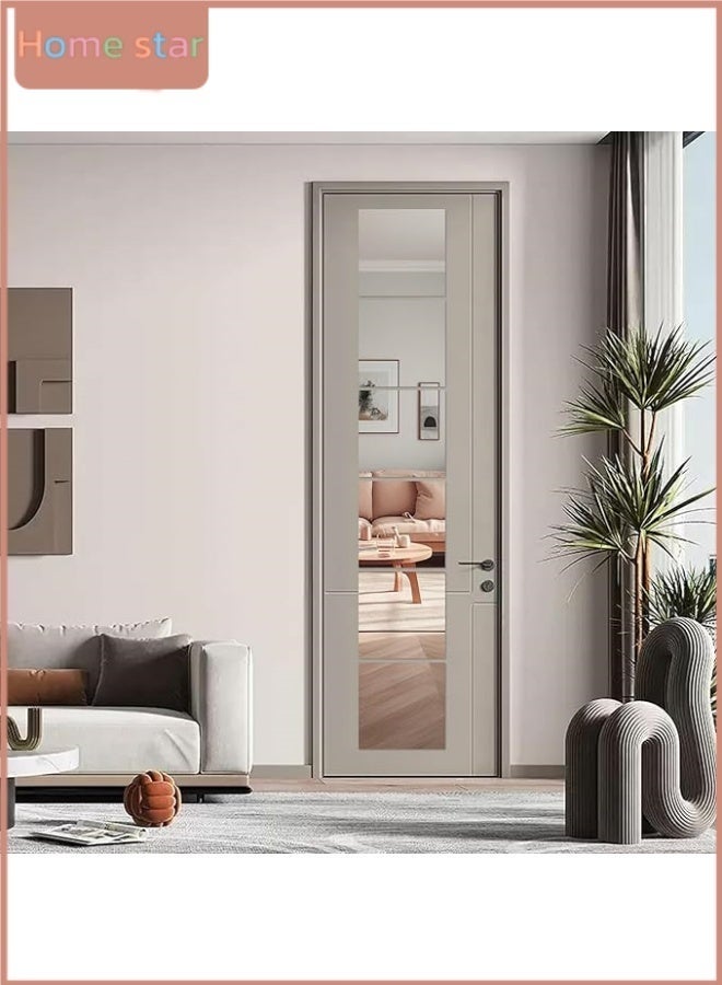 HOMESTAR 4 Pieces Mirror Wall Stickers, 30 x 30 cm Mirrors Non-Glass Wall Stickers, Acrylic Mirror Wall Stickers for Wardrobe, Door, Plastic DIY Frameless Wall Decoration for Bathroom, Living Room, Bedroom - Image 5