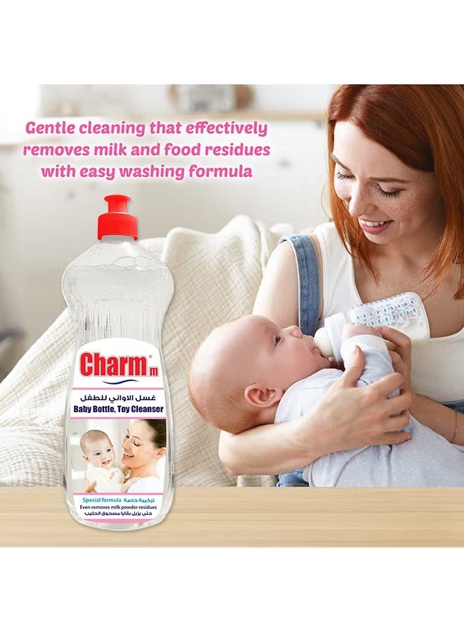 CHARMM Baby Bottle Cleanser Ideal For Cleaning Baby Bottles 100% Recycled Eco-Friendly Dermatologically Tested 3x1L - Image 4