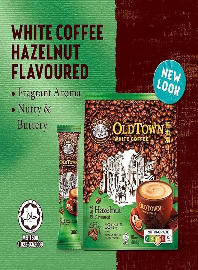 OldTown Old Town White Coffee Hazelnut 3 in 1 Instant Premix White Coffee 15 Sticks (15 X 35g) - Image 2