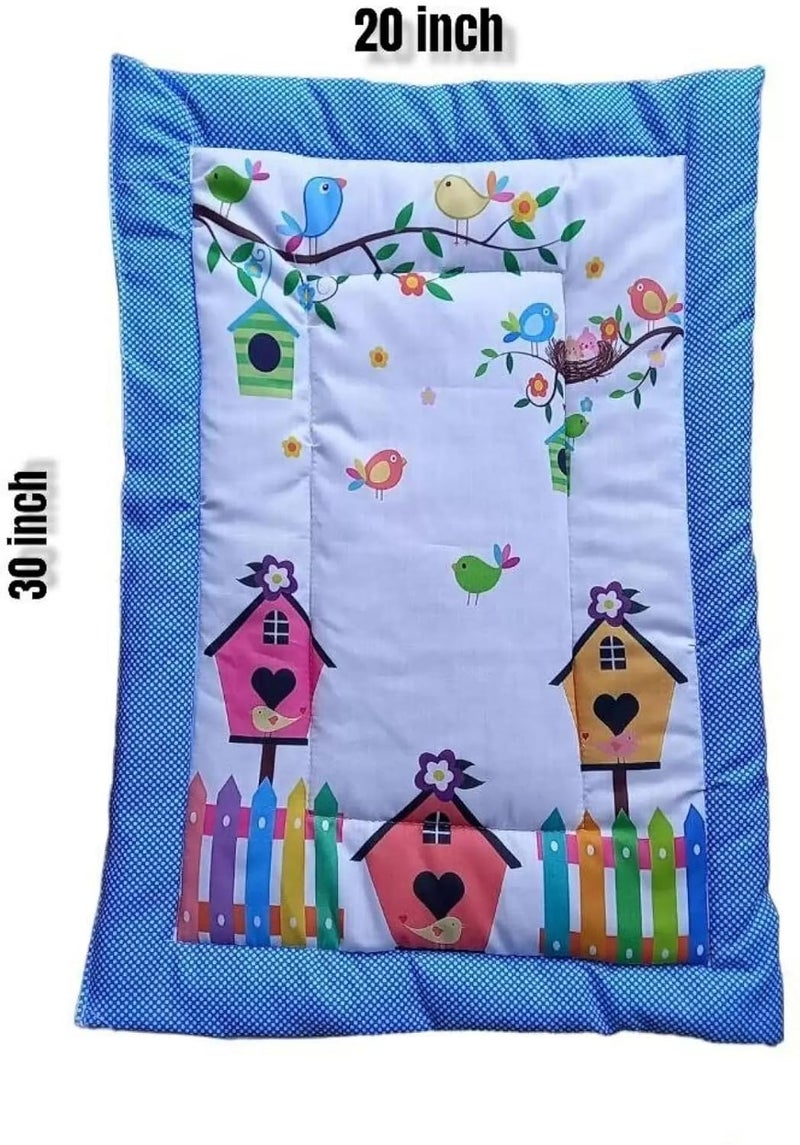 SmallBerry™ Newborn Baby Godadi Bedding Set with Mattress | Multi-Color & Design for Infants | Pack of 2 | Cozy Nursery Essentials for Your Precious Bundle of Joy (Pan&HOU) - Image 4