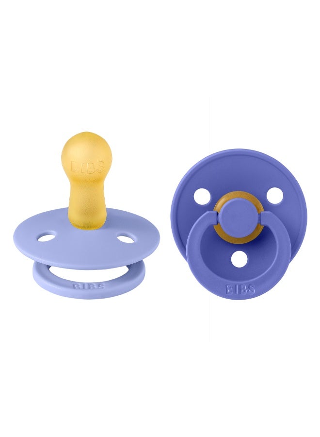 بيبس BIBS Pacifier Colour 2 PACK Latex Size 2 Hush/Grape - Image 1