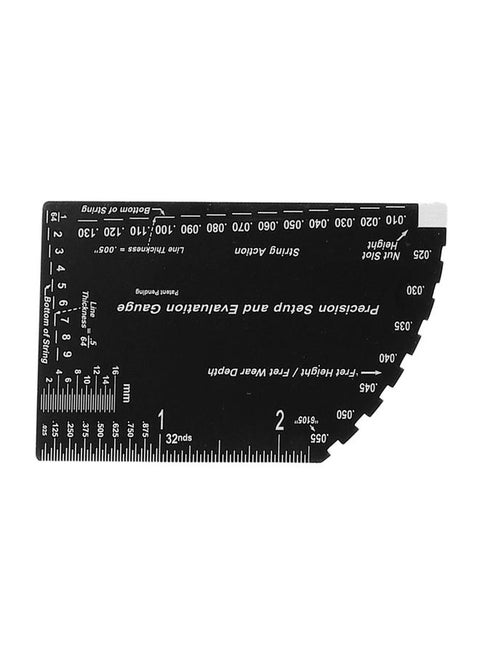 String Action Ruler Stainless Steel Guitar Fret Ruler String Height Gauge Versatile Luthier Tool