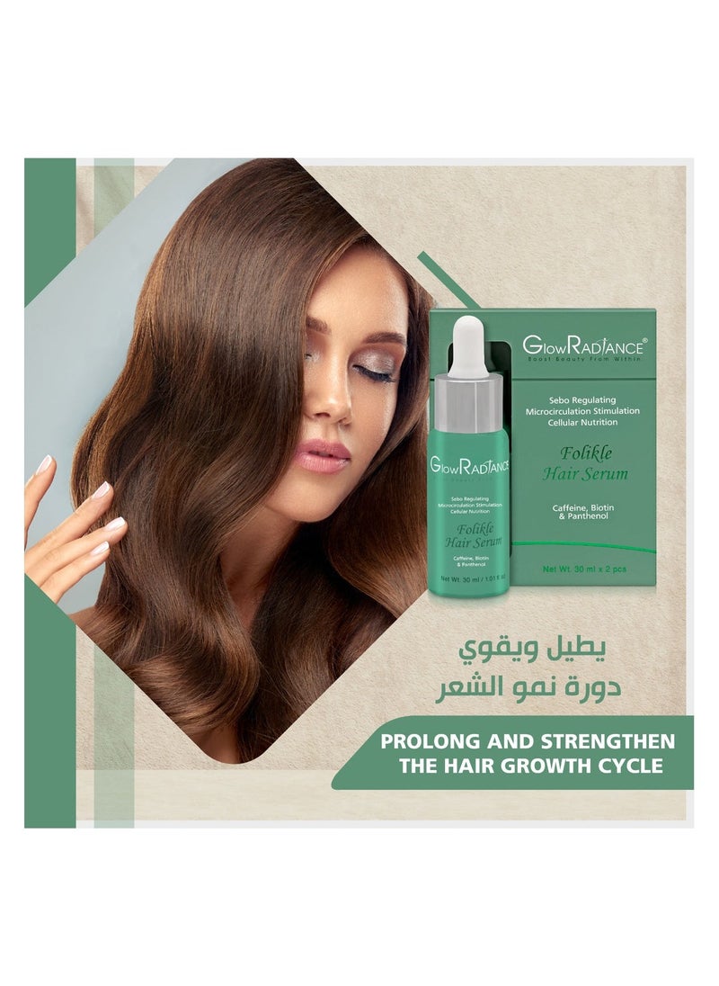 Glow Radiance Glow Radiance Folikle Hair Serum + Folikle Capsules 