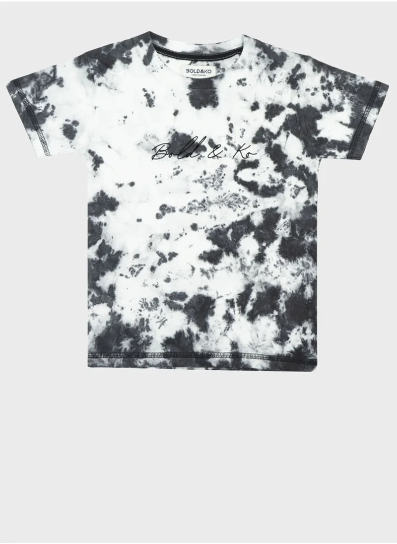 بولد اند كو Kids Tie Dye T-Shirt