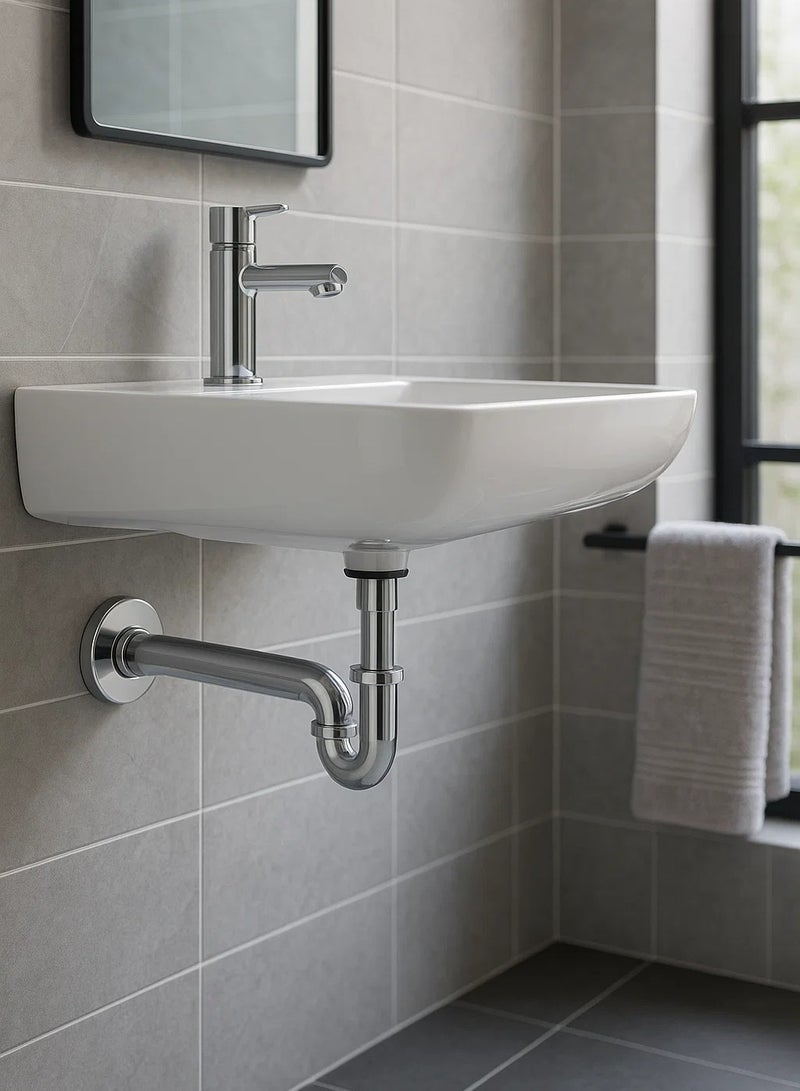 لوفت مصيدة بيديه نحاسية ، مقاس 1 1/4 بوصة، كروم-AQP-BTR-280-CP - Image 1