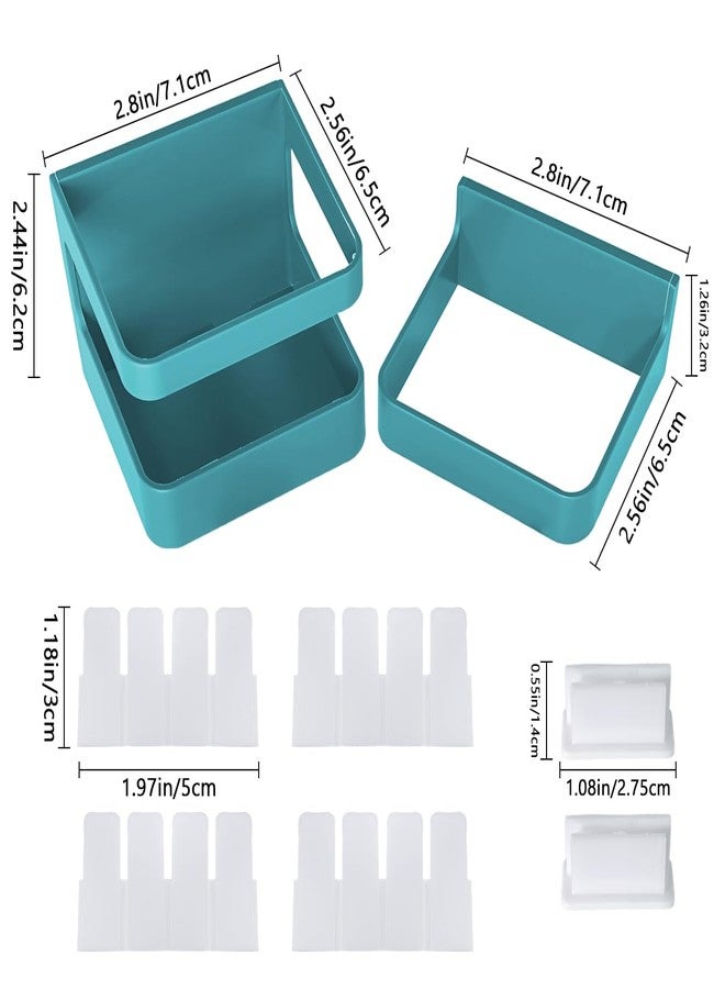 Frayot Straw Holder for Cabinet Door, Adjustable 2-Part Organizer with Dividers and Adhesive Tape, Straw Storage for Kitchen Cupboard (3Pack-Mix) - Image 2