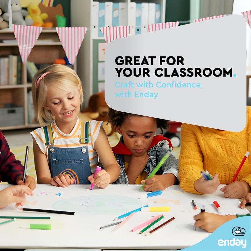 Enday White Poster Board 22x28 Poster Paper, Value Poster Boards Pack of 100 Sheets Posterboard, Large Poster Board Bulk for School Supplies Art Craft Project Presentation - Enday - Image 5